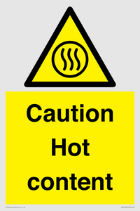 Caution Hot content